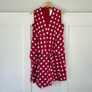 Sportmax (Max Mara) Bold Italian Summer Dress in Red & White Gingham